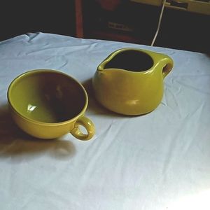 2Vintage Mid Century 1950's Russel Wright Pottery Dining Pieces